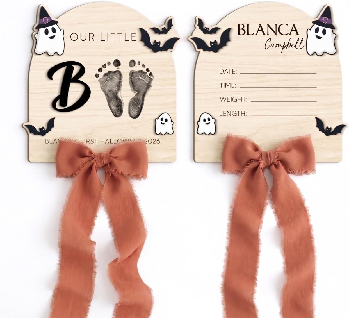 Personalized Wooden Birth Announcement Sign
