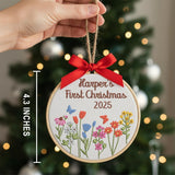 Personalized Baby's First Christmas Ornament — 5 — image 3