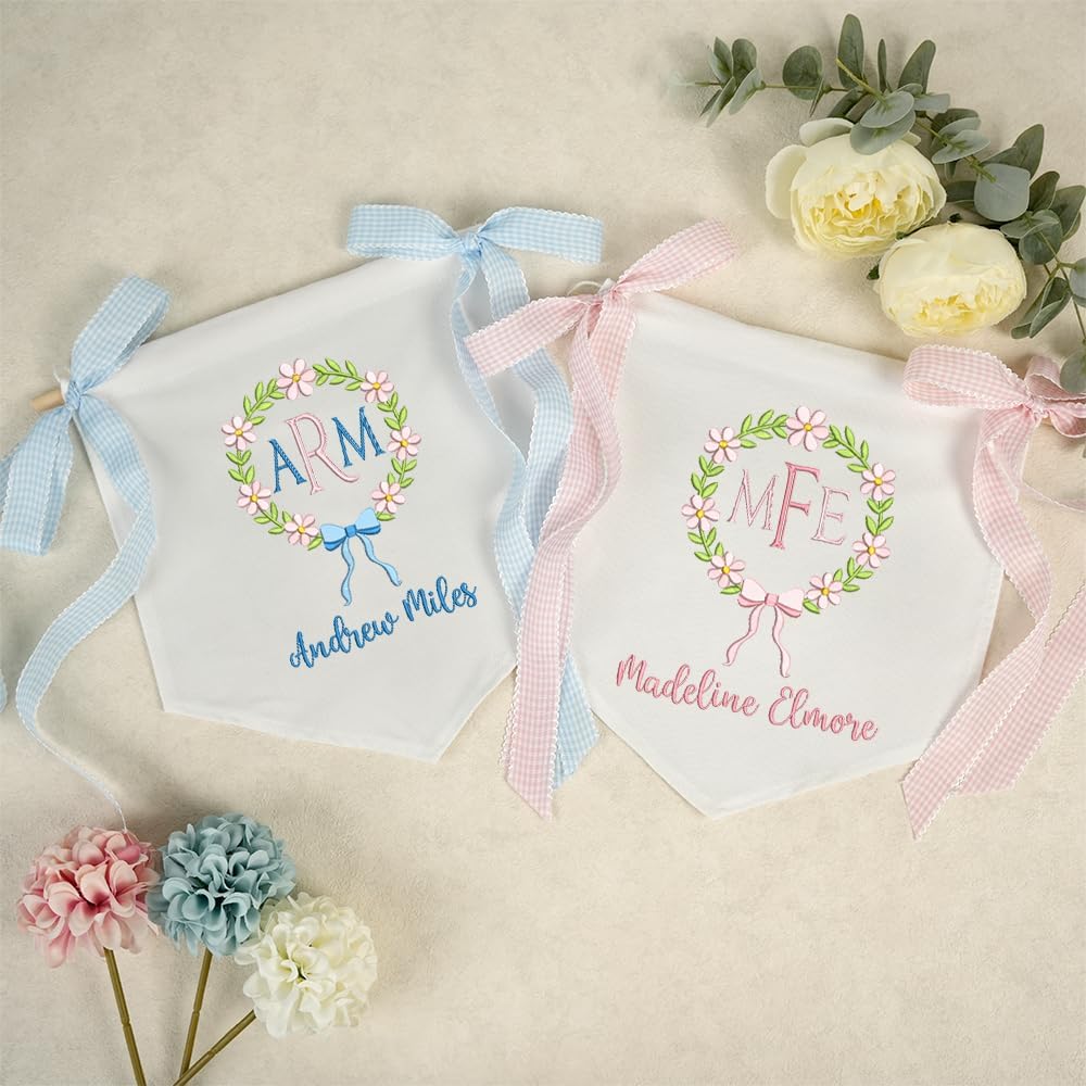 Personalized Embroidered Baby Name Banner — 11 — image 2