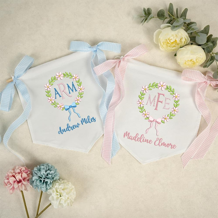 Personalized Embroidered Baby Name Banner — 11 — image 2