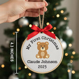 Personalized Baby's First Christmas Ornament — 1 — image 3