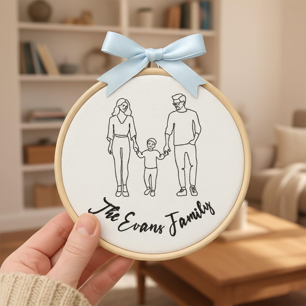 Personalized Embroidered Baby Name Hoop — 16 - custom photo — image 4
