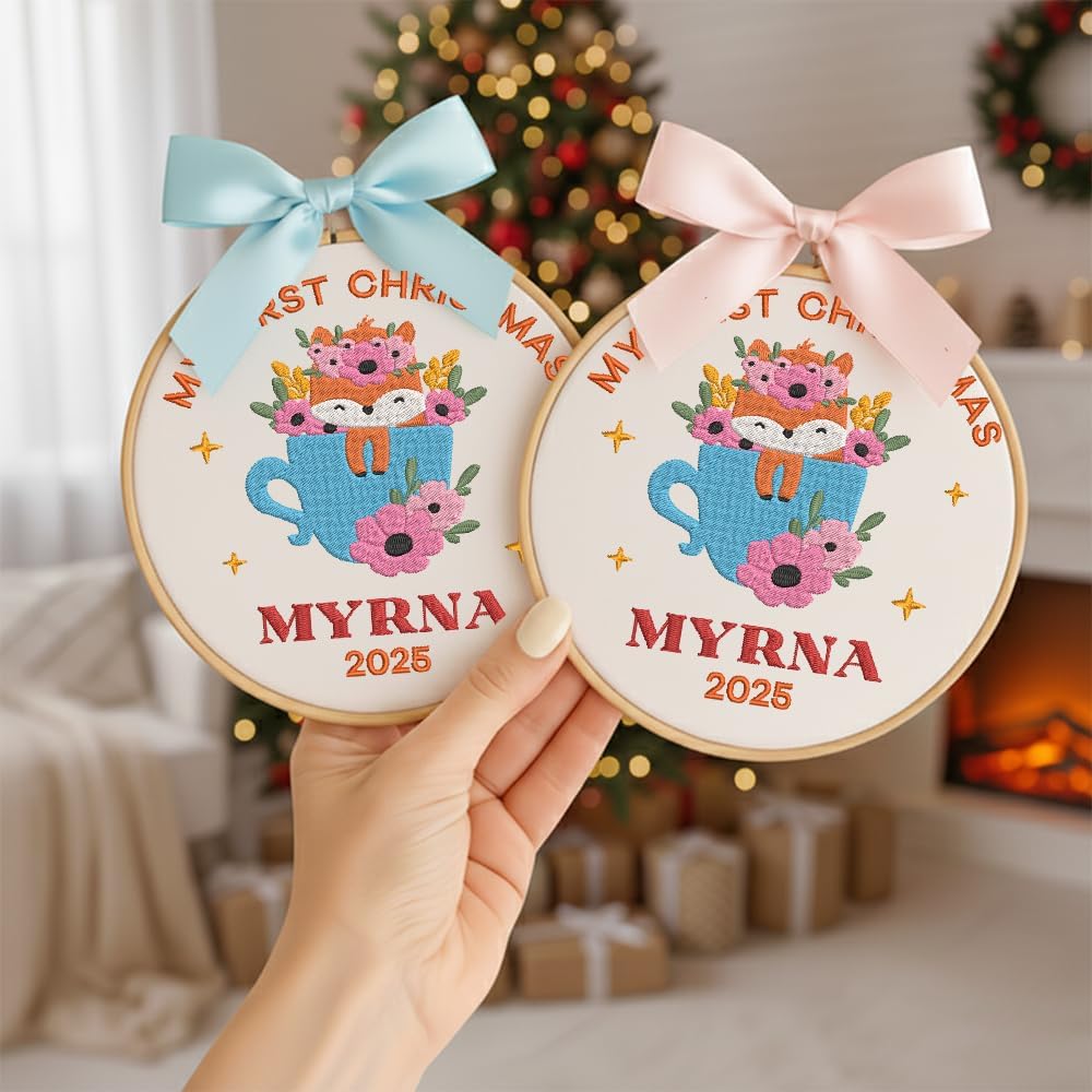 Personalized Baby's First Christmas Ornament — 4 — image 2