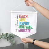 Personalized Embroidered Teacher Banner — 9 — image 9