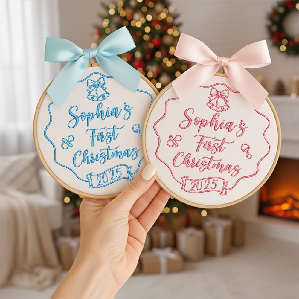 Personalized Baby's First Christmas Ornament — 9 — image 2
