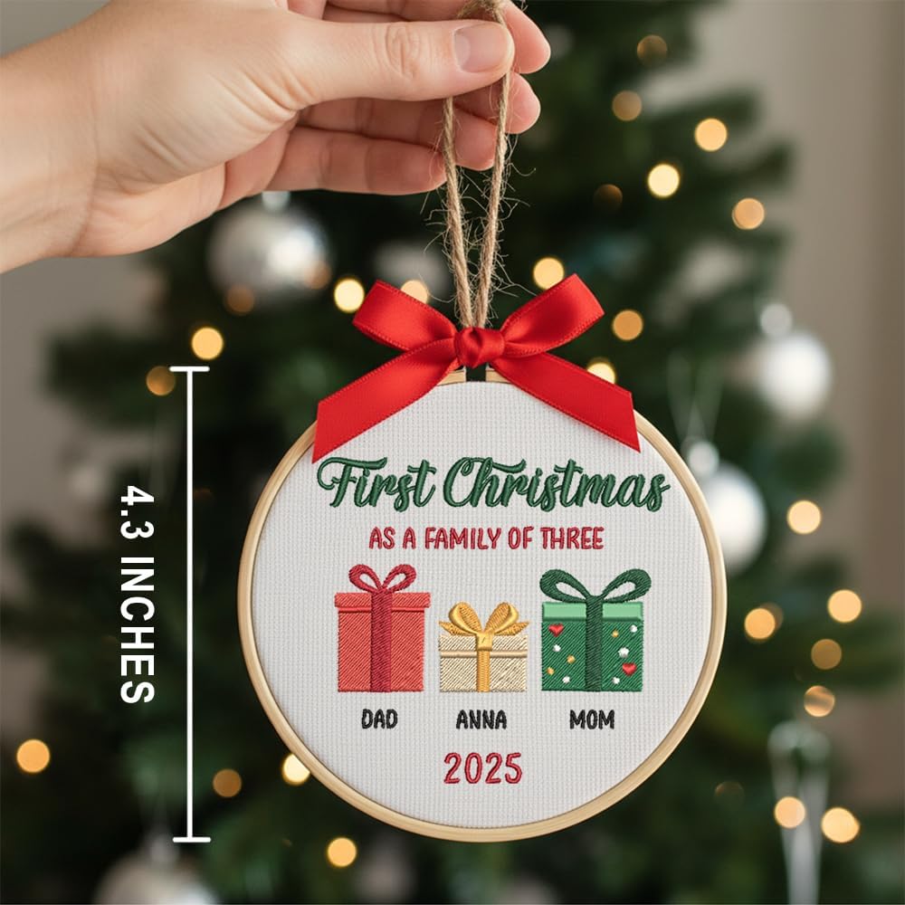Personalized Baby's First Christmas Ornament — 10 — image 3