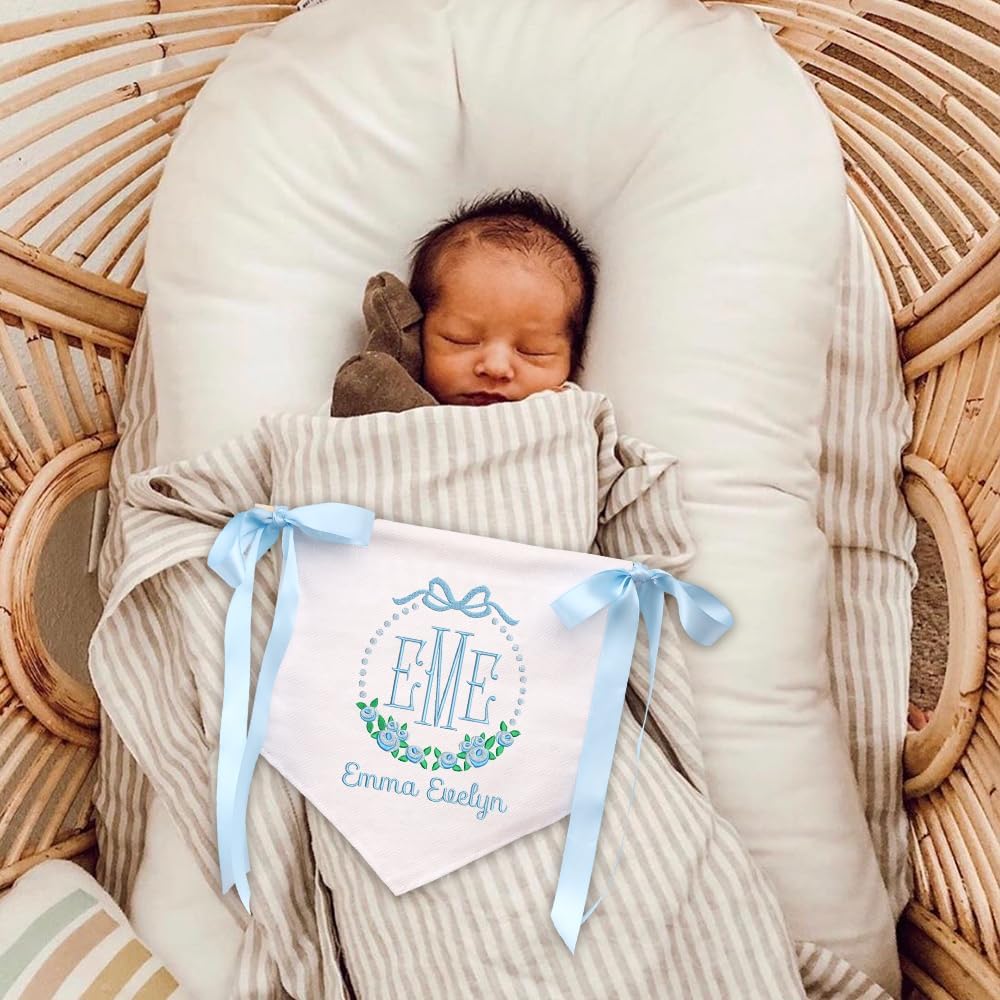 Personalized Embroidered Baby Name Banner — 7 — image 2