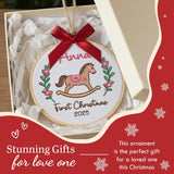 Personalized Baby's First Christmas Ornament — 6 — image 7