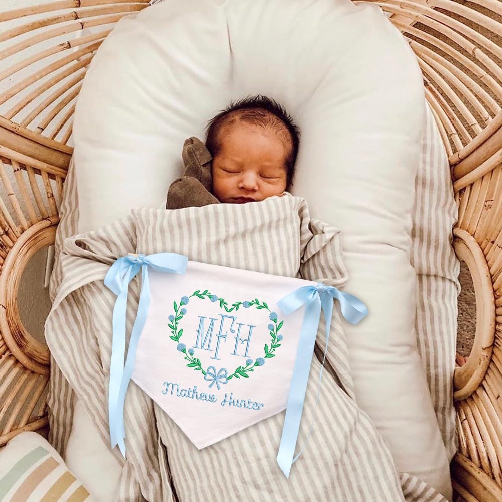 Personalized Embroidered Baby Name Banner — 11 — image 2