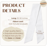 Personalized Embroidered Bouquet Sash — 4 - Nursing Graduation — image 8