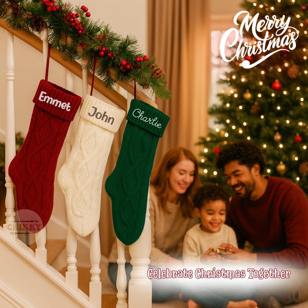 Personalized Embroidered Christmas Stocking — Style 3 — image 9