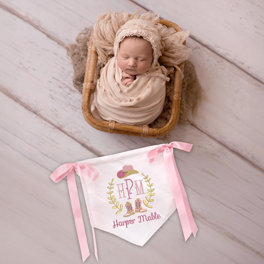 Personalized Embroidered Baby Name Banner — 11 — image 9