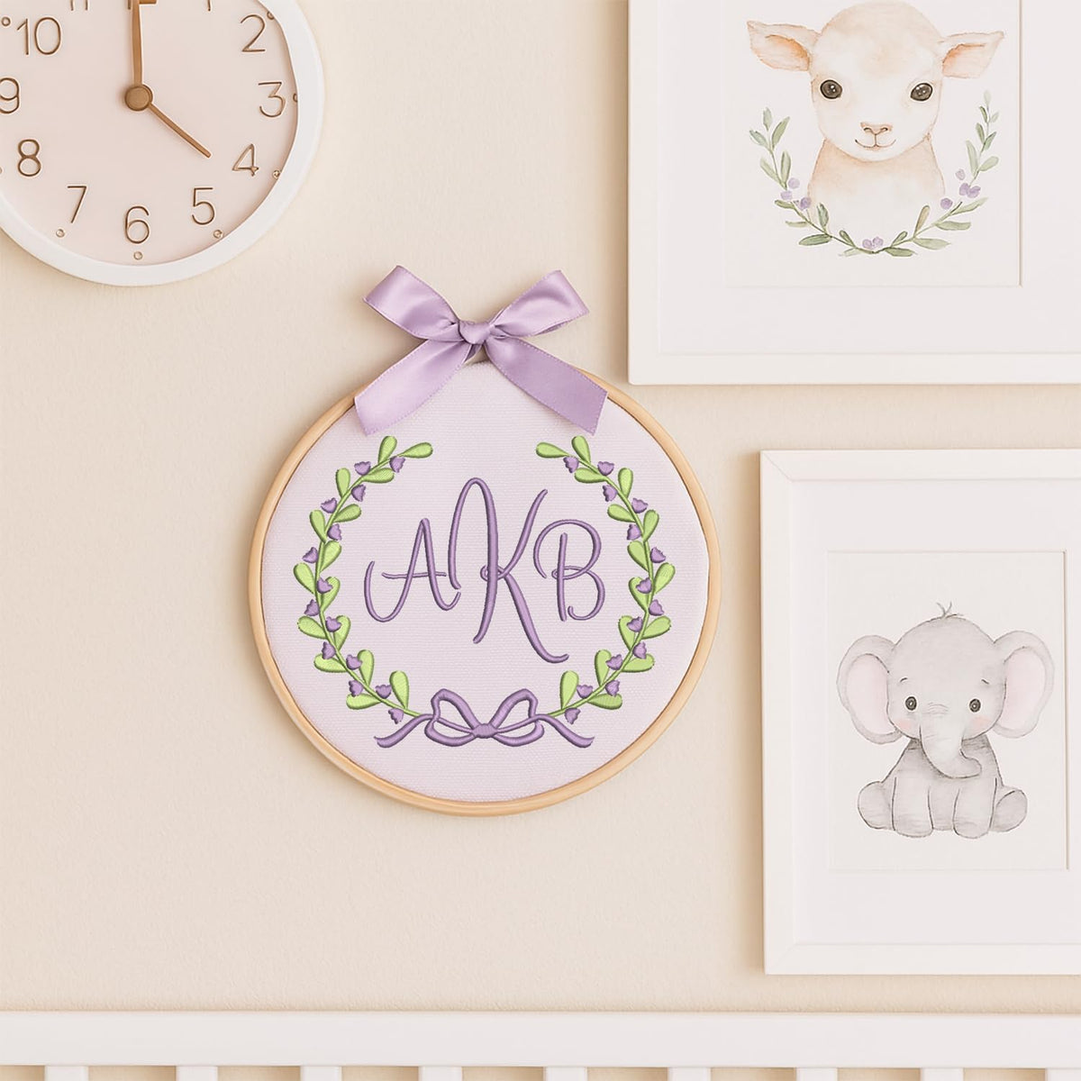 Personalized Embroidered Baby Name Hoop — 7 — image 7