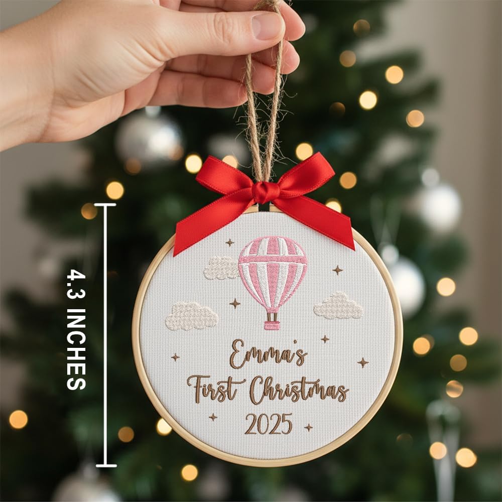 Personalized Baby's First Christmas Ornament — 3 — image 3