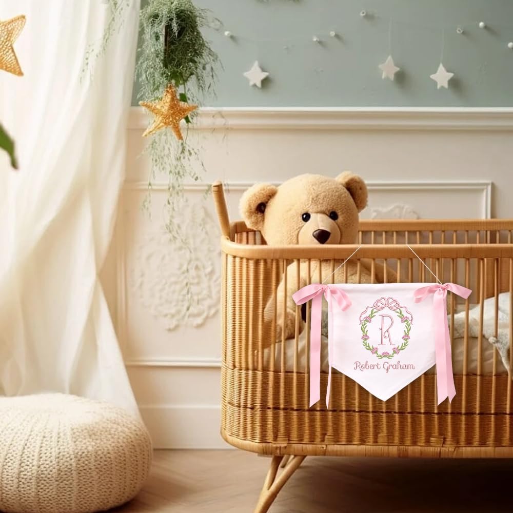 Personalized Embroidered Baby Name Banner — 8 — image 5
