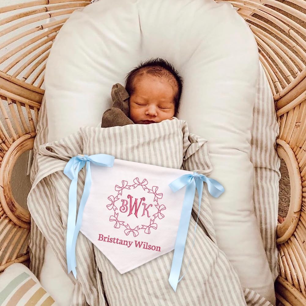 Personalized Embroidered Baby Name Banner — 14 — image 2