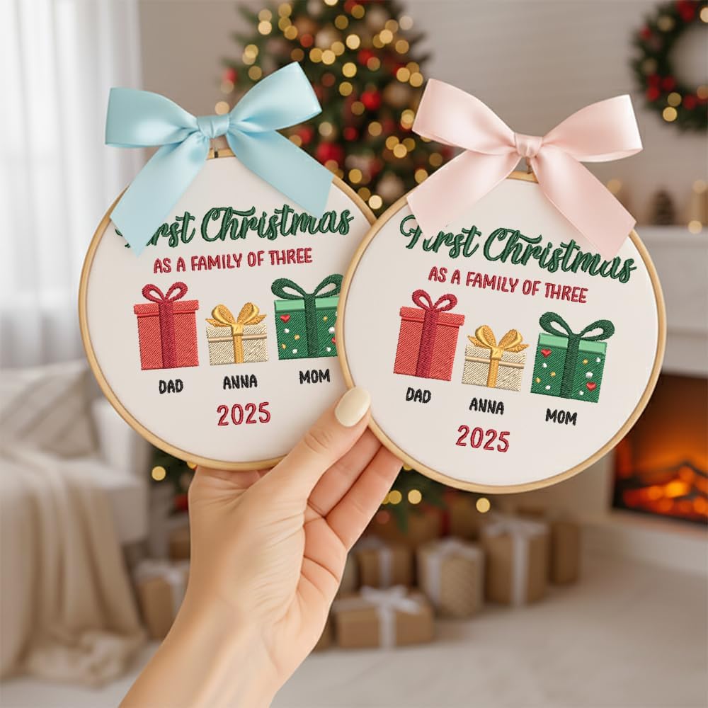 Personalized Baby's First Christmas Ornament — 10 — image 2