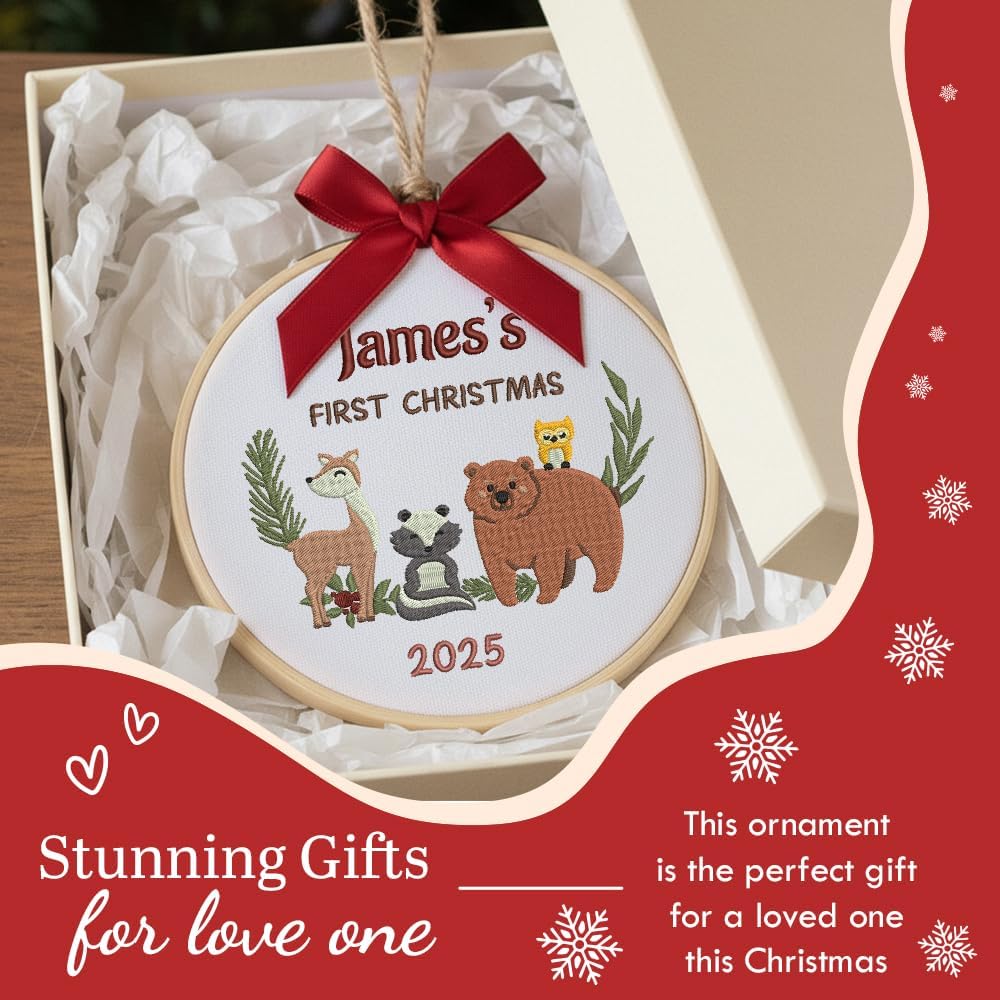 Personalized Baby Name Christmas Ornament — image 7