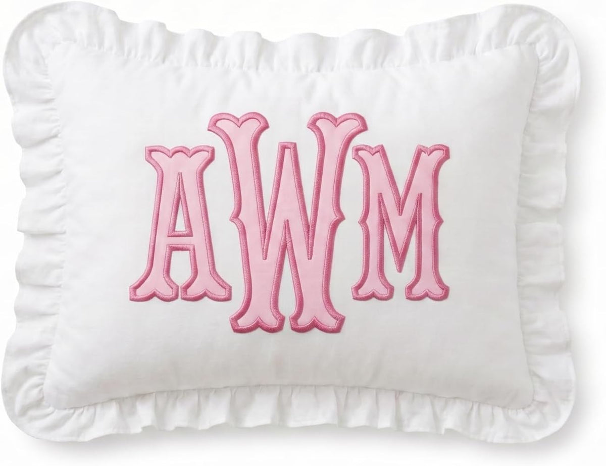 Personalized Embroidered Pillow Cover
