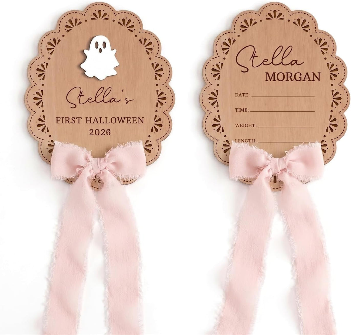 Personalized Wooden Birth Announcement Sign