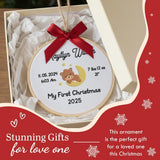 Baby's First Christmas Ornament — Bow — image 7