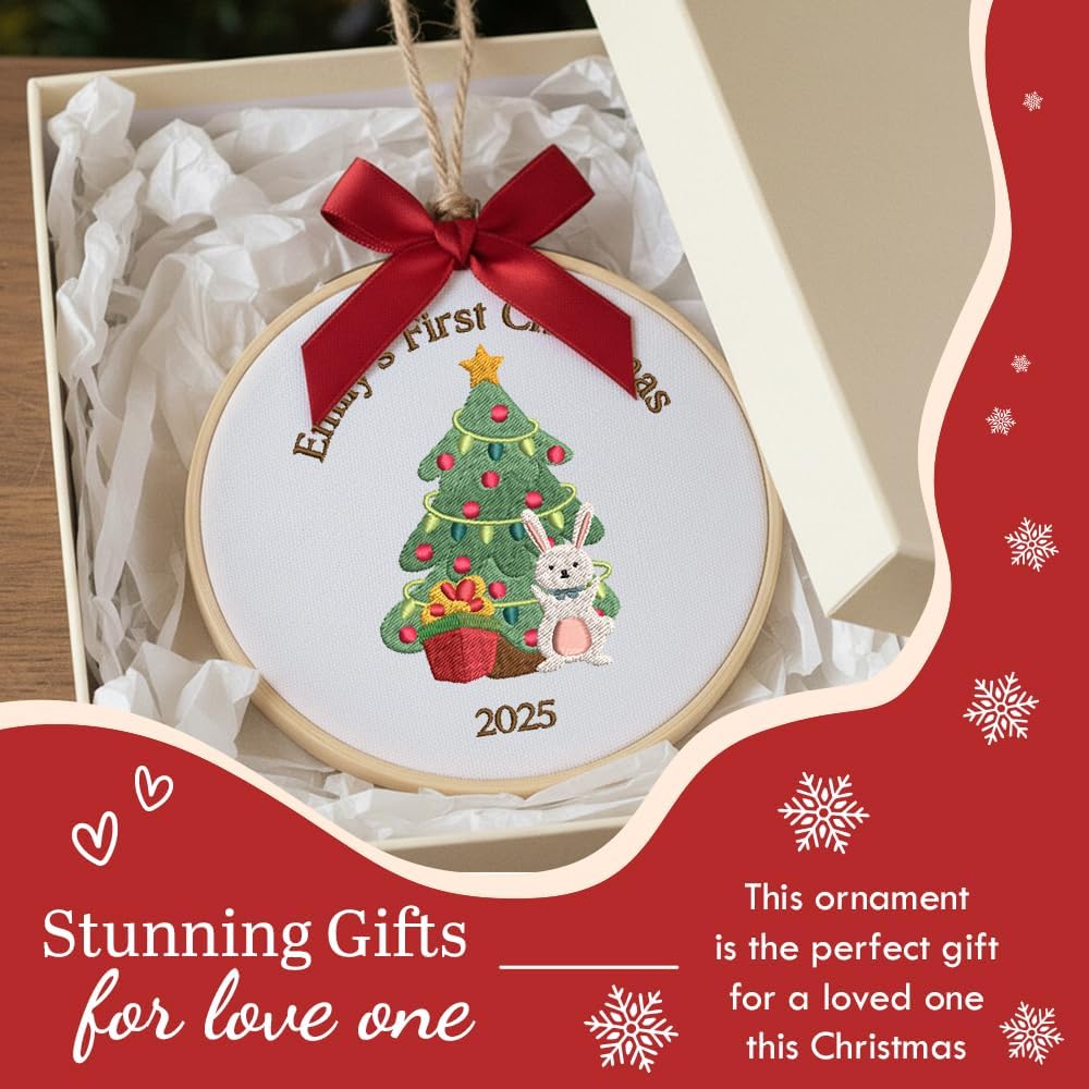 Personalized Baby's First Christmas Ornament — 4 — image 7