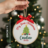 Personalized Baby's First Christmas Ornament — 1 — image 3