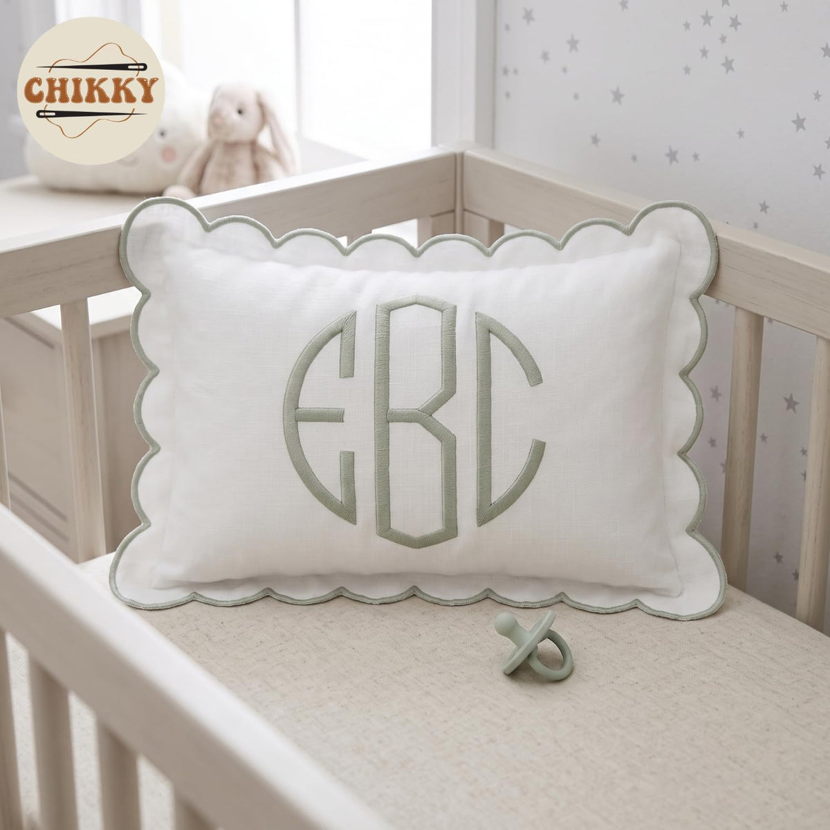 Personalized Embroidered Pillow Cover — image 2