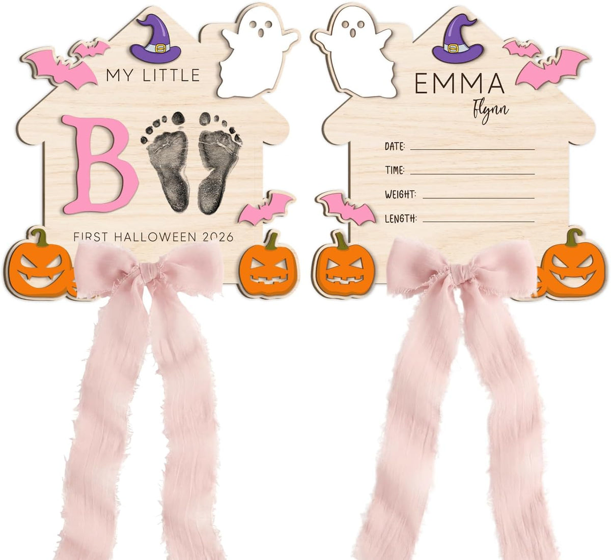 Personalized Wooden Birth Announcement Sign