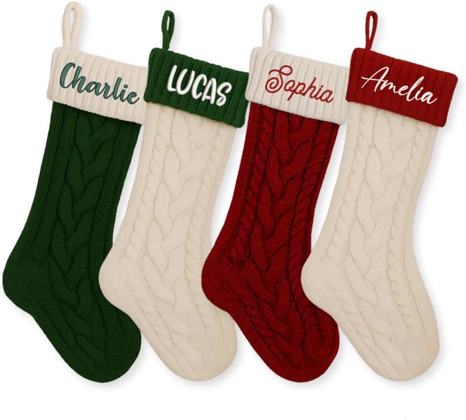 Personalized Embroidered Christmas Stocking — Style 2