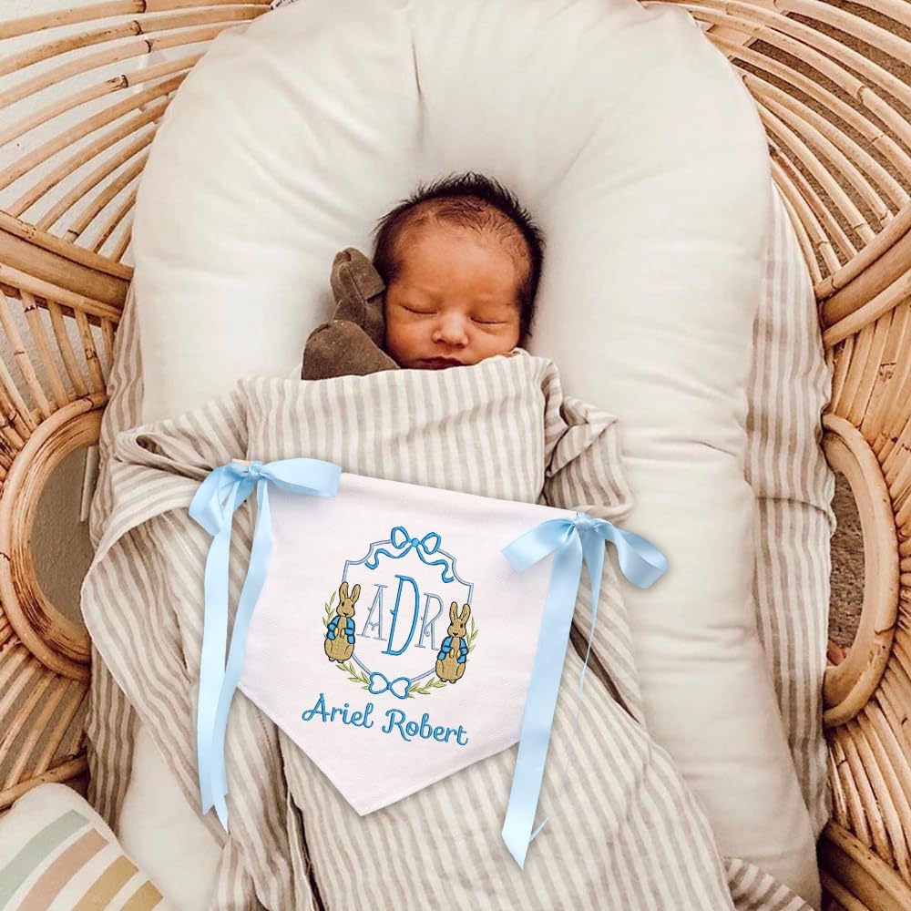 Personalized Embroidered Baby Name Banner — 10 — image 2