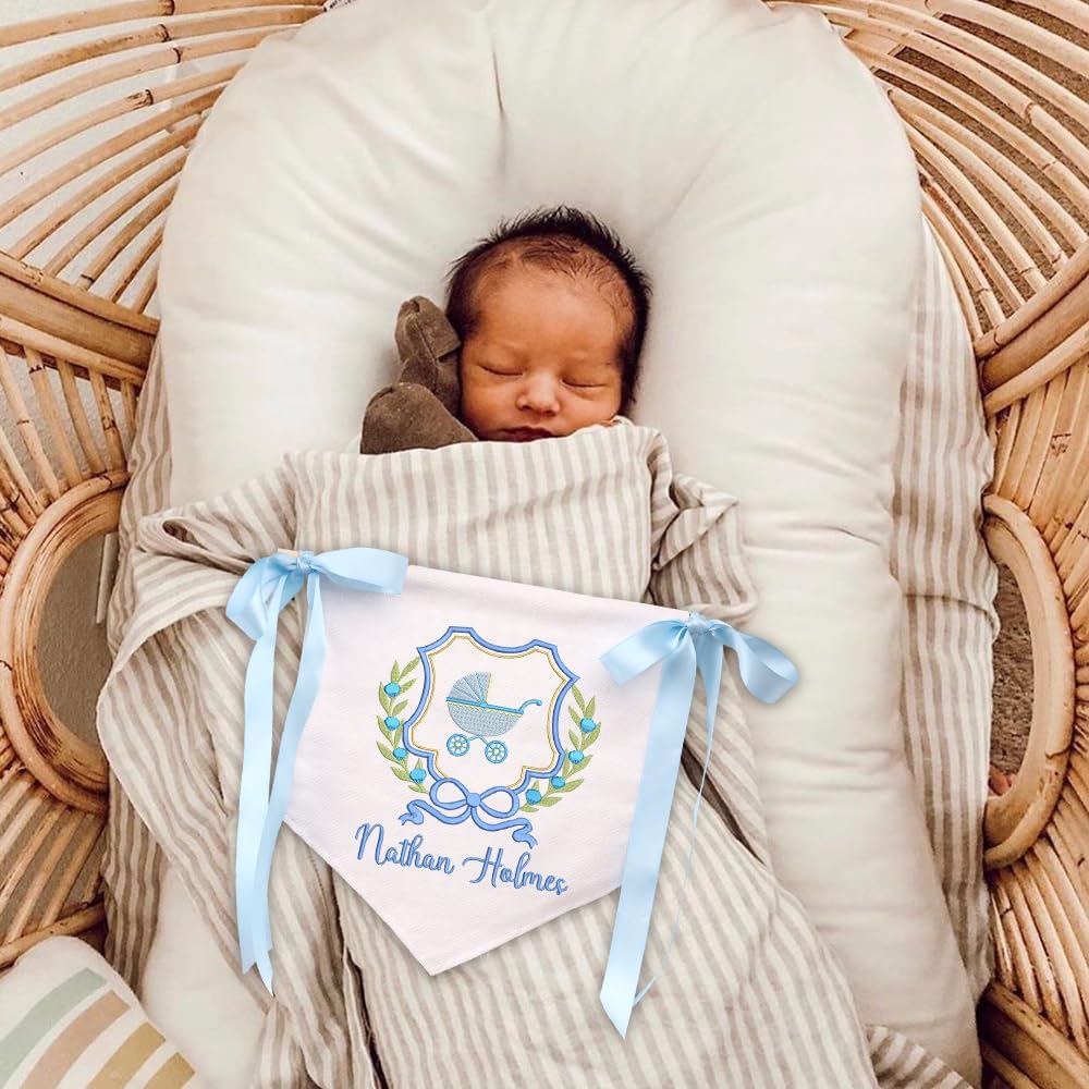 Personalized Embroidered Baby Name Banner — 14 — image 2