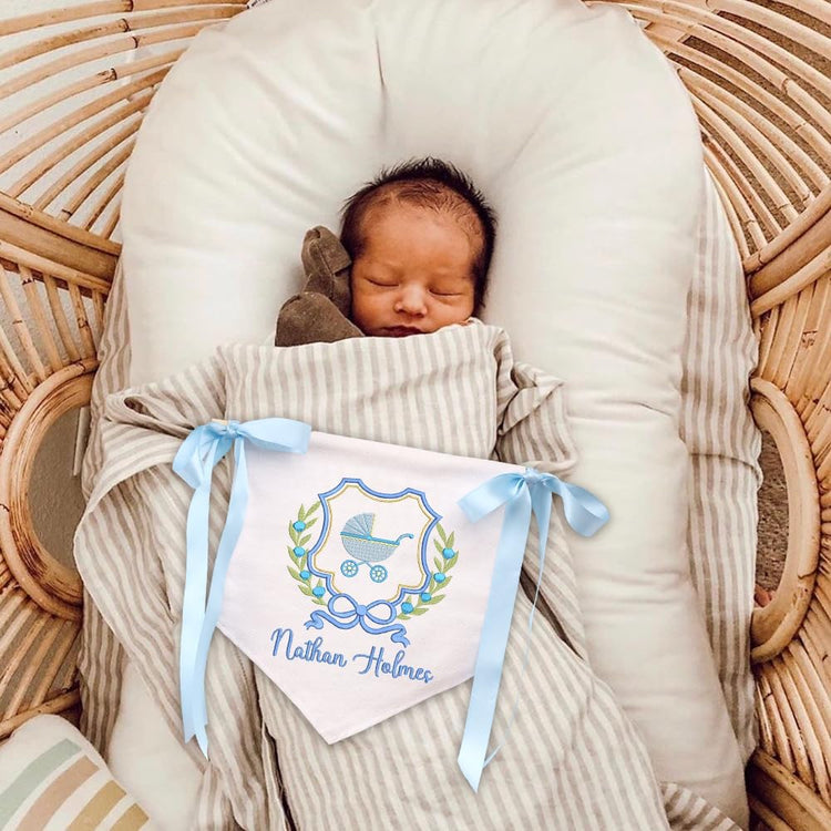 Personalized Embroidered Baby Name Banner — 14 — image 2
