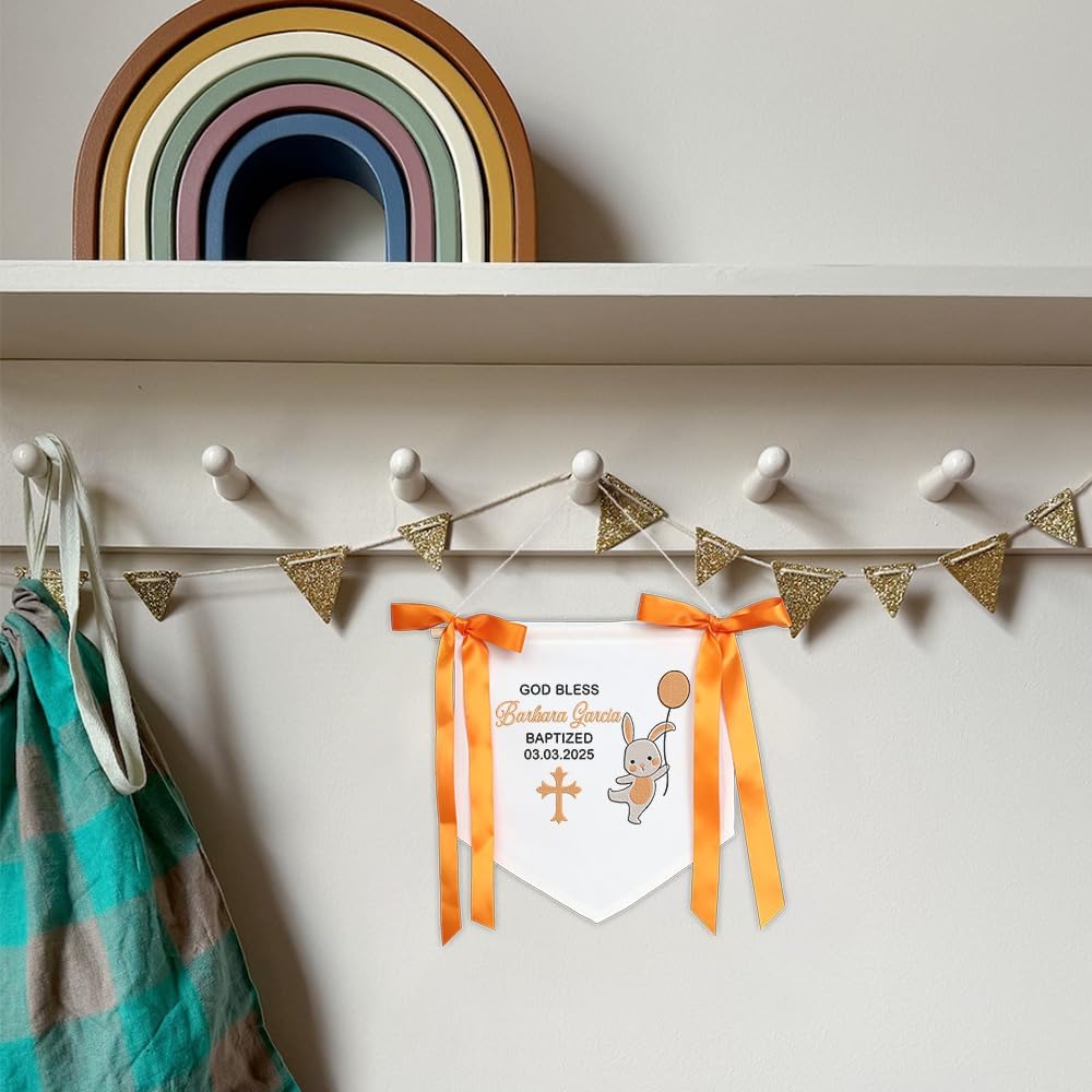 Personalized Embroidered Baby Name Banner — 3 — image 7