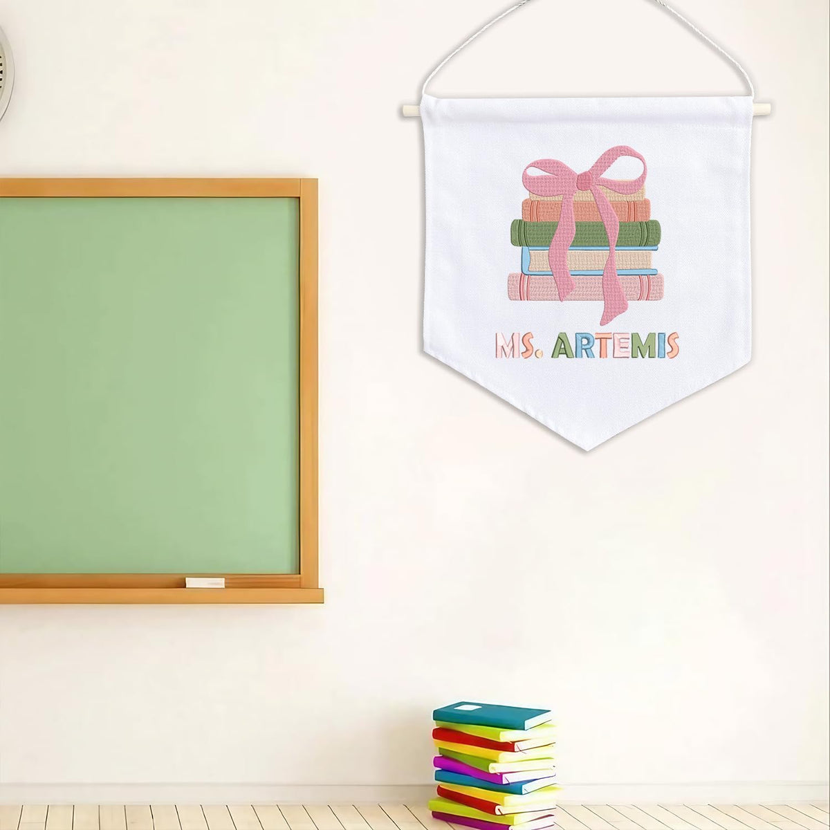Personalized Embroidered Teacher Banner — 6 — image 8