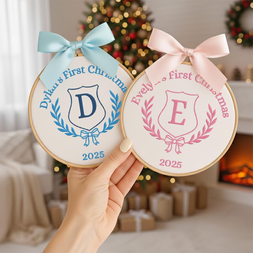 Personalized Baby's First Christmas Ornament — 8 — image 2