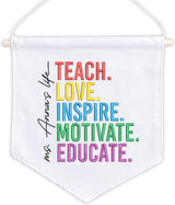 Personalized Embroidered Teacher Banner — 9