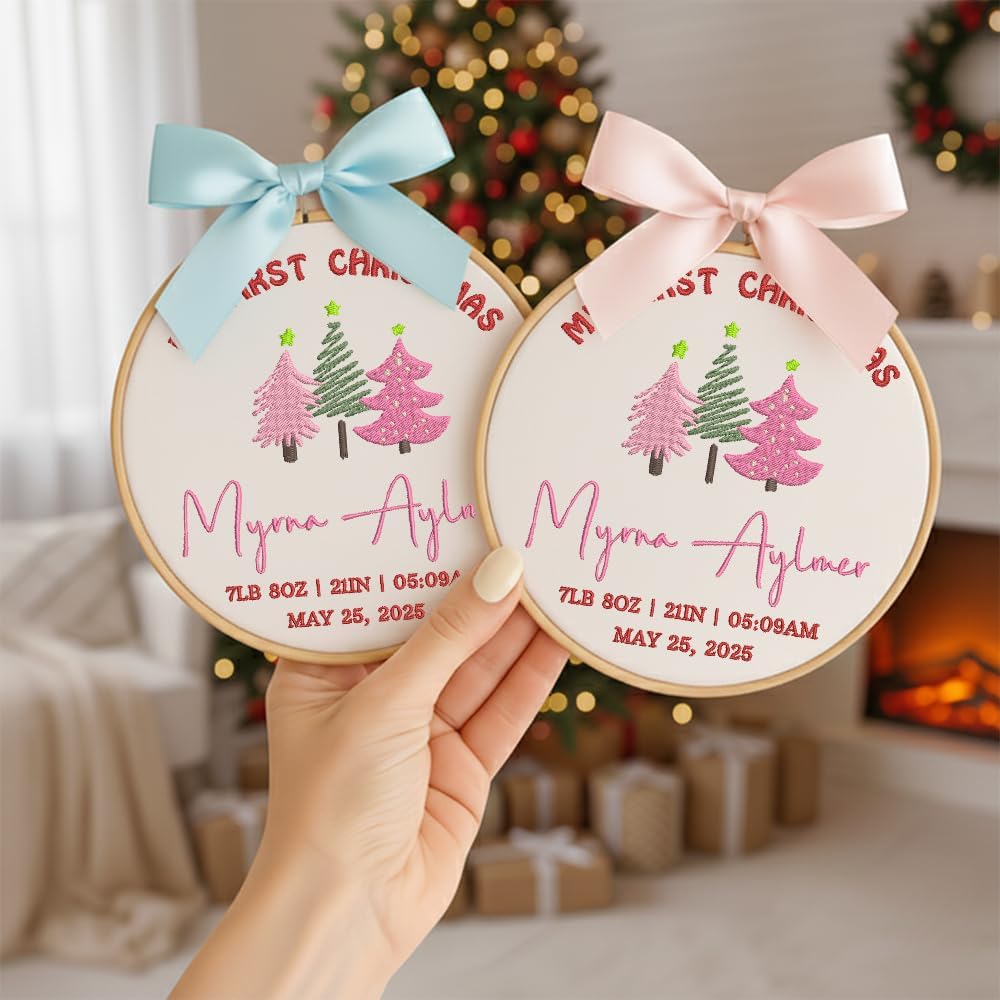 Personalized Baby's First Christmas Ornament — 10 — image 2