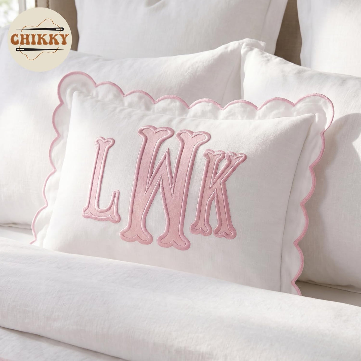 Personalized Embroidered Pillow Cover — image 2