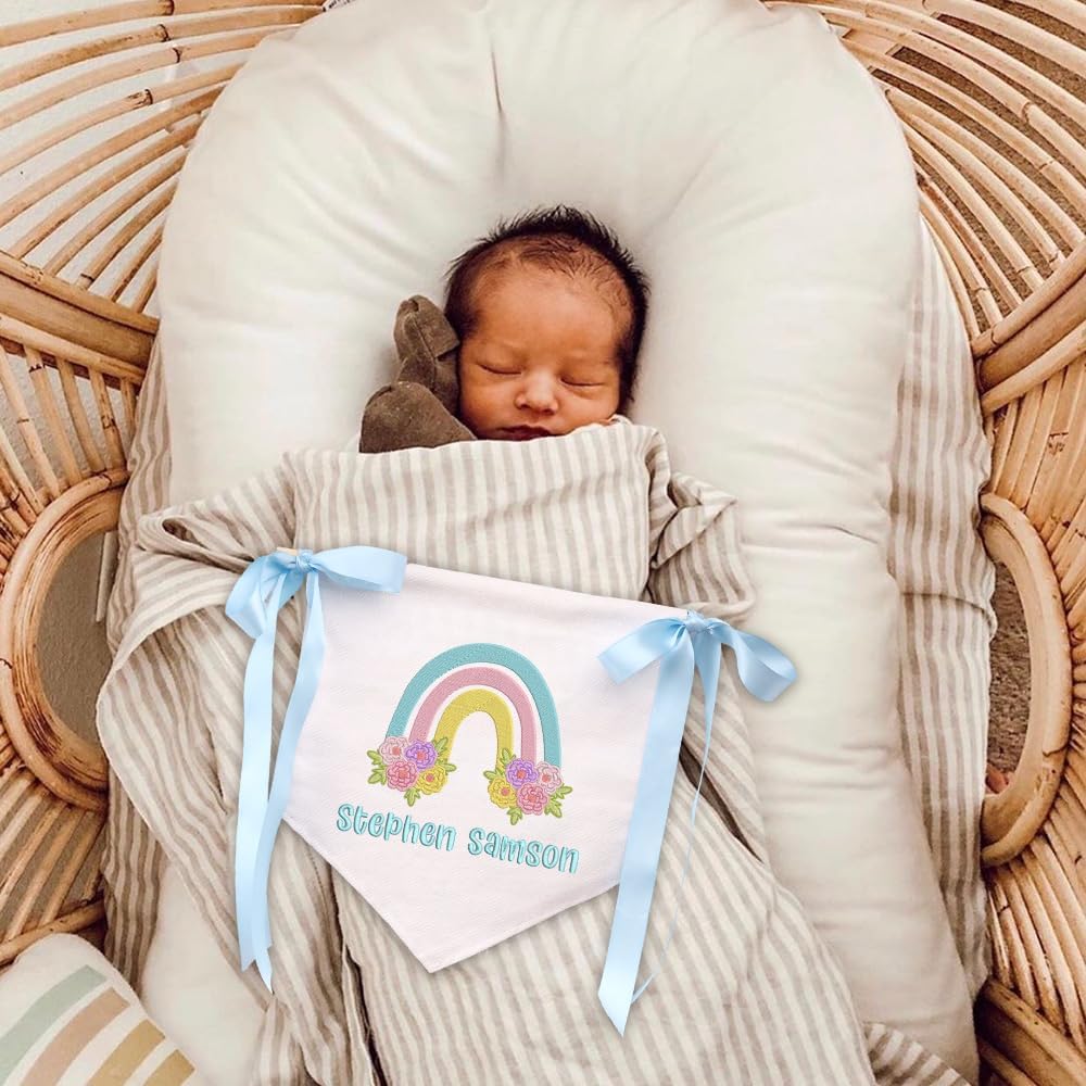 Personalized Embroidered Baby Name Banner — 5 — image 2