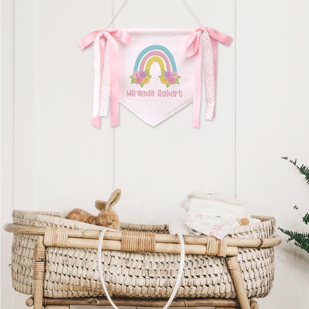 Personalized Embroidered Baby Name Banner — 5 — image 3