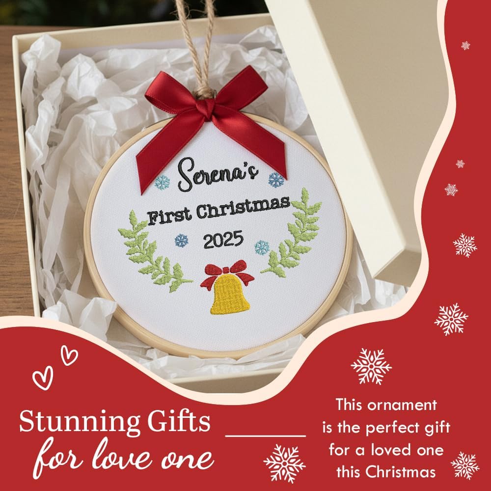 Personalized Baby's First Christmas Ornament — 2 — image 7