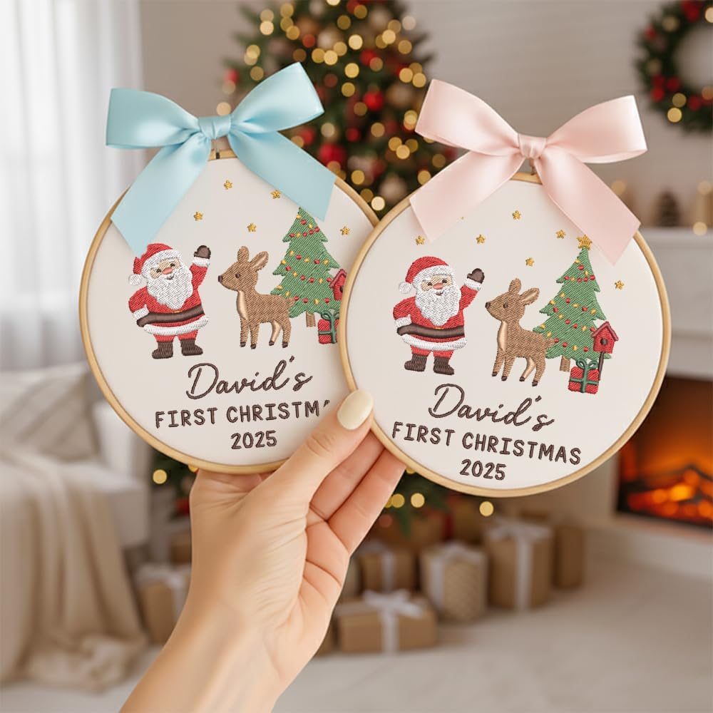 Personalized Baby's First Christmas Ornament — 1 — image 2