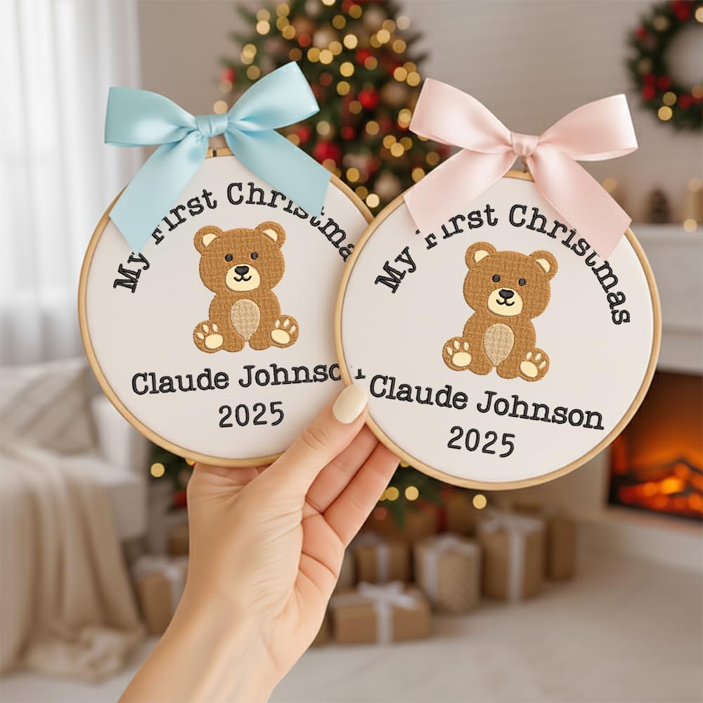 Personalized Baby's First Christmas Ornament — 1 — image 2