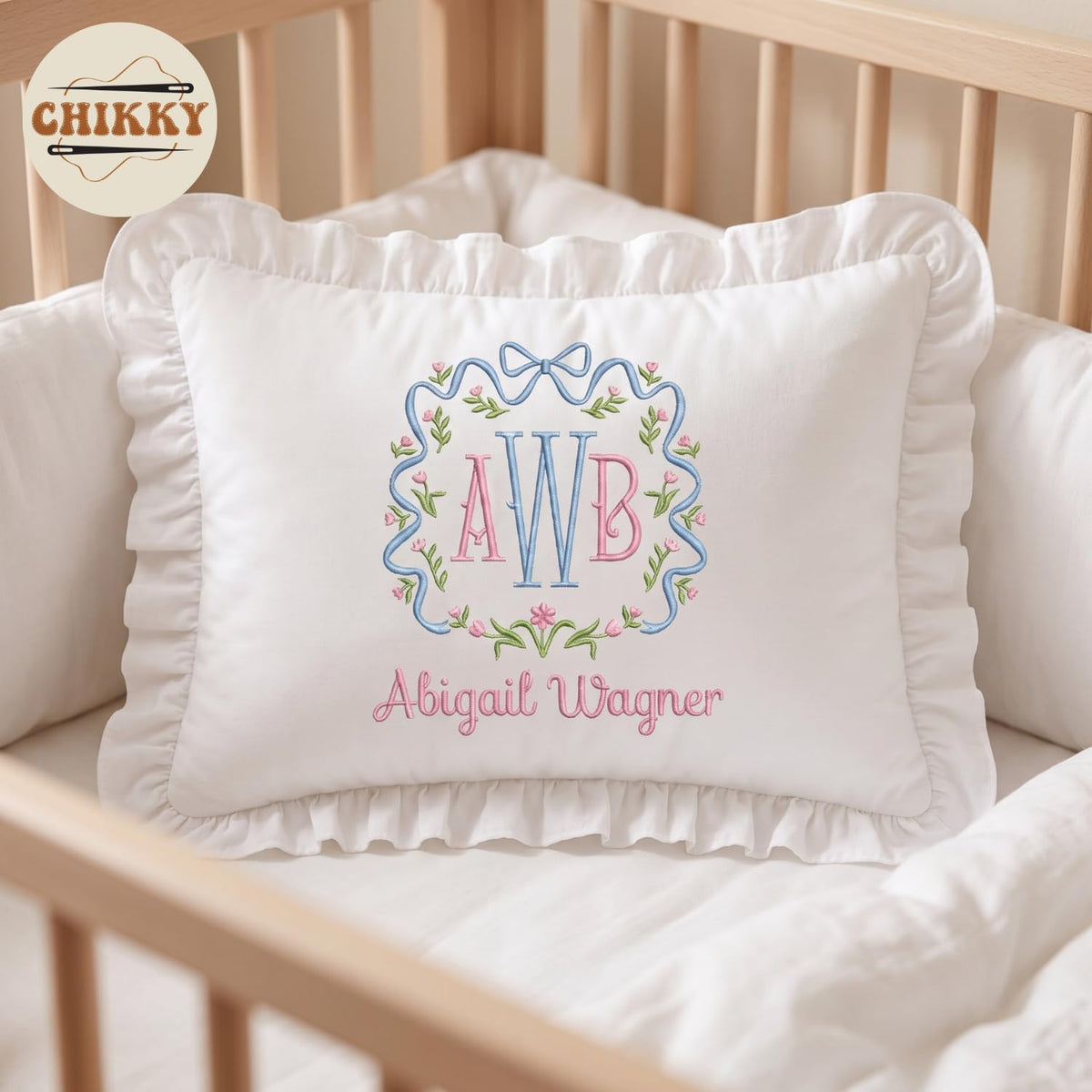 Personalized Embroidered Pillow Cover — 20 — image 2