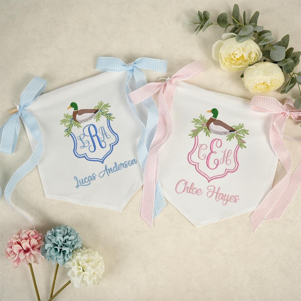 Personalized Embroidered Baby Name Banner — 10 — image 2