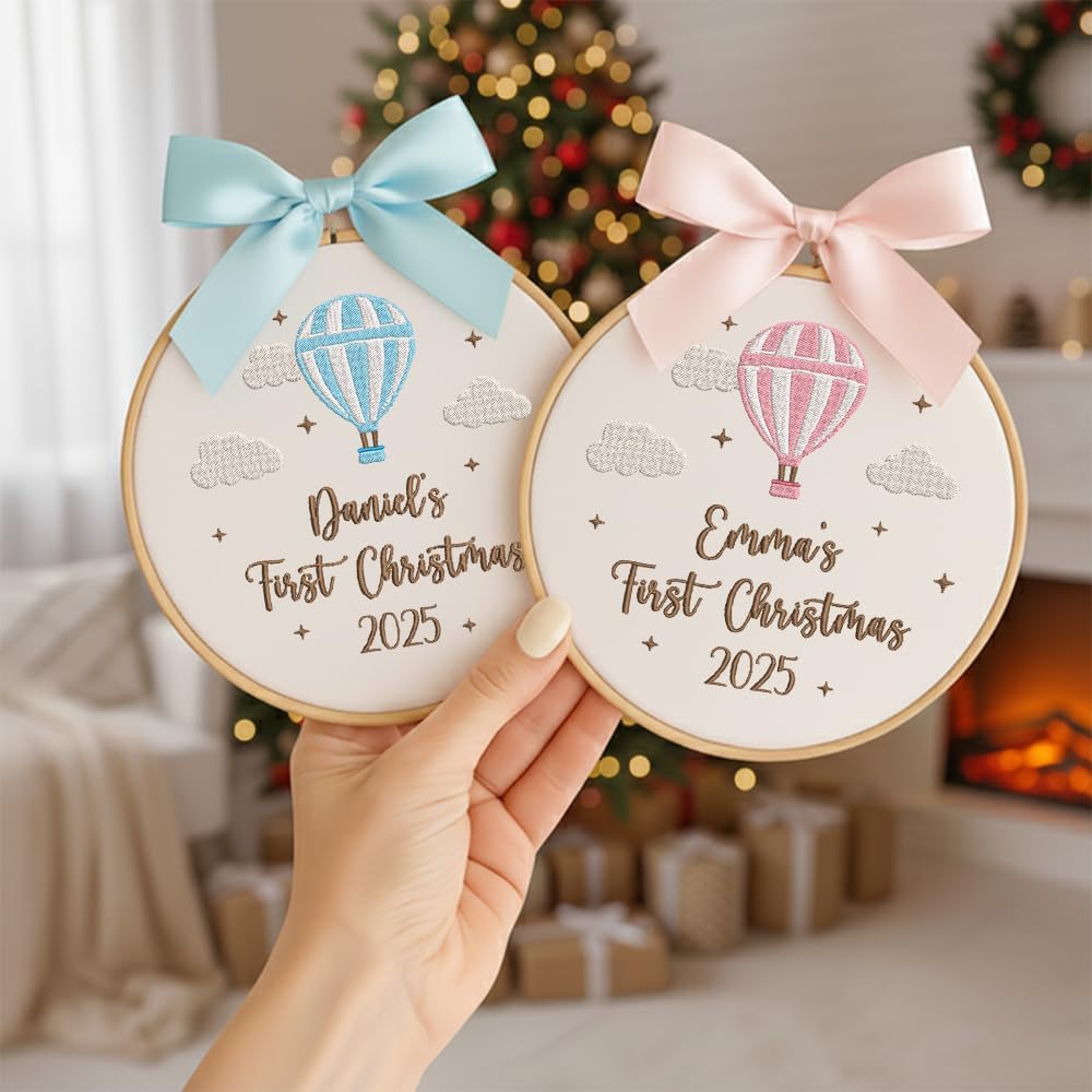 Personalized Baby's First Christmas Ornament — 3 — image 2