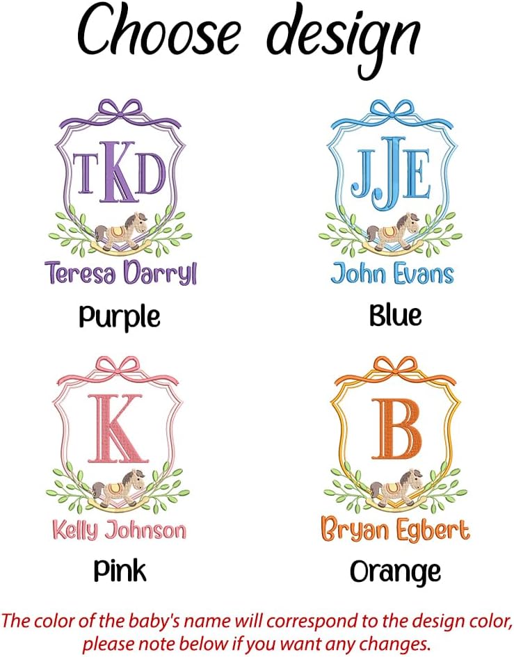 Personalized Embroidered Baby Name Banner — 8 — image 9