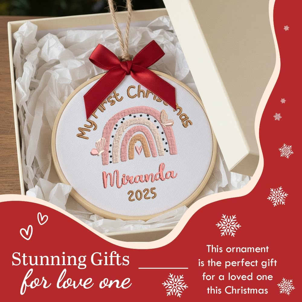 Personalized Baby's First Christmas Ornament — 9 — image 7