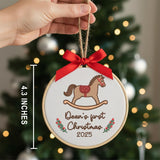 Personalized Baby's First Christmas Ornament — 8 — image 3